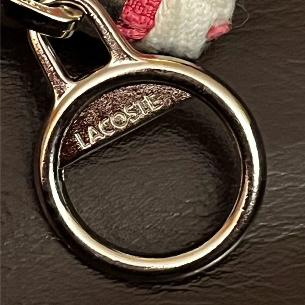 Lacoste Pink Canvas Clutch